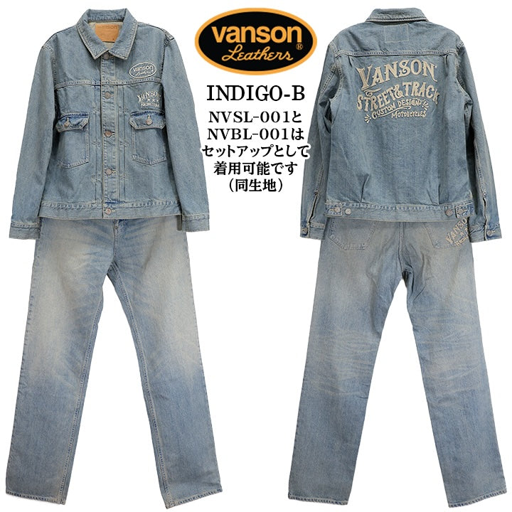 VANSON DENIM PANTS BOTTOMS STANDARD バンソン デニム パンツ ボトムス 定番 nvbl-001