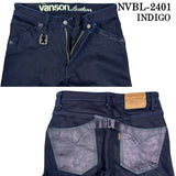 VANSON バンソン 21oz ペインターパンツ デニムパンツ レザーポケット nvbl-2401