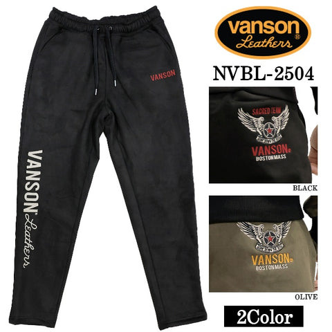 VANSON BONDING PANTS バンソン 裏ファー ボンディング パンツ ボトムス メンズ nvbl-2504