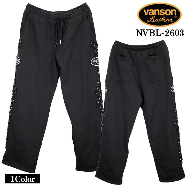 VANSON SWEAT PANTS BONE バンソン スウェット パンツ ボーン ボトムス nvbl-2603