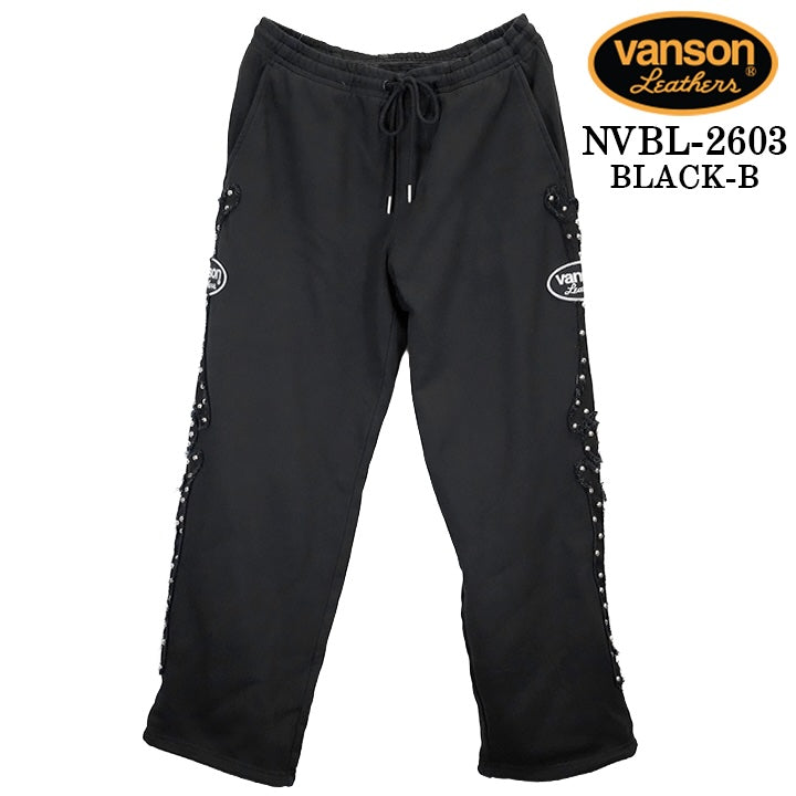 VANSON SWEAT PANTS BONE バンソン スウェット パンツ ボーン ボトムス nvbl-2603