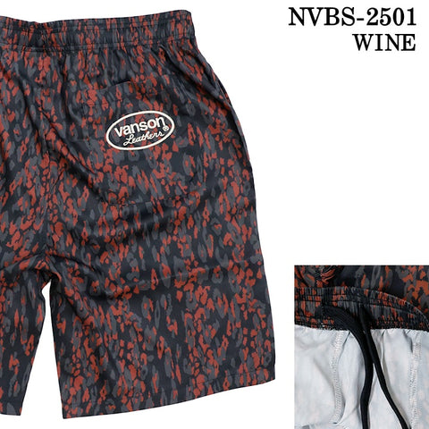 VANSON バンソン 総柄 ショーツ ハーフパンツ nvbs-2501