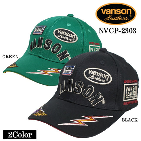 VANSON バンソン ツイル6パネルBBキャップ 帽子 nvcp-2303