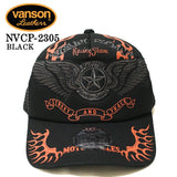 VANSON バンソン ツイルメッシュキャップ 帽子 nvcp-2305