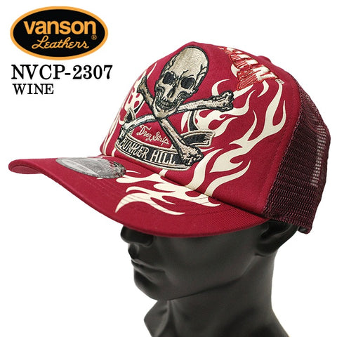 VANSON バンソン ツイルメッシュキャップ 帽子 nvcp-2307