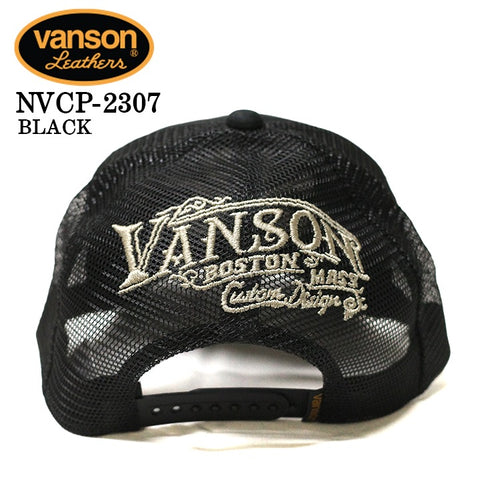 VANSON バンソン ツイルメッシュキャップ 帽子 nvcp-2307