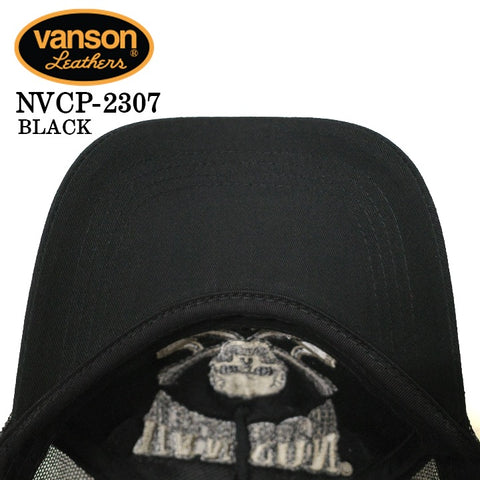 VANSON バンソン ツイルメッシュキャップ 帽子 nvcp-2307