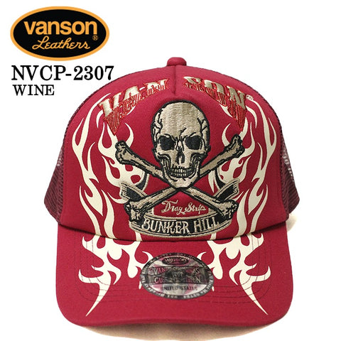 VANSON バンソン ツイルメッシュキャップ 帽子 nvcp-2307