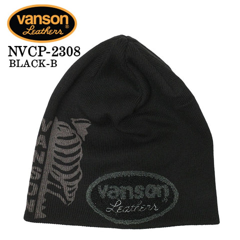 VANSON バンソン コットンワッチキャップ ニット帽 帽子 nvcp-2308