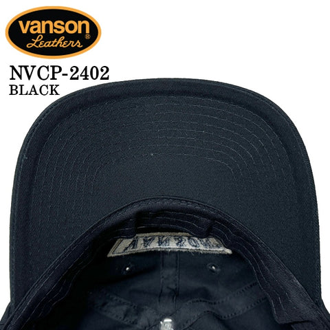 VANSON バンソン ツイル6パネルBBキャップ 帽子 nvcp-2402