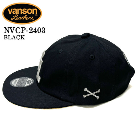 VANSON バンソン ツイル6パネルBBキャップ 帽子 nvcp-2403
