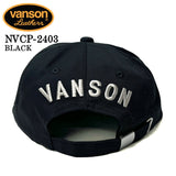 VANSON バンソン ツイル6パネルBBキャップ 帽子 nvcp-2403