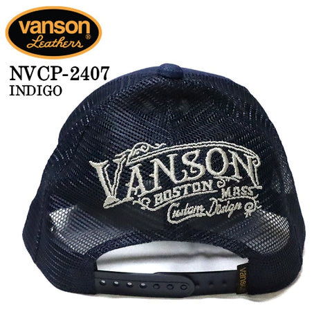 VANSON バンソン ツイルメッシュキャップ 帽子 nvcp-2407