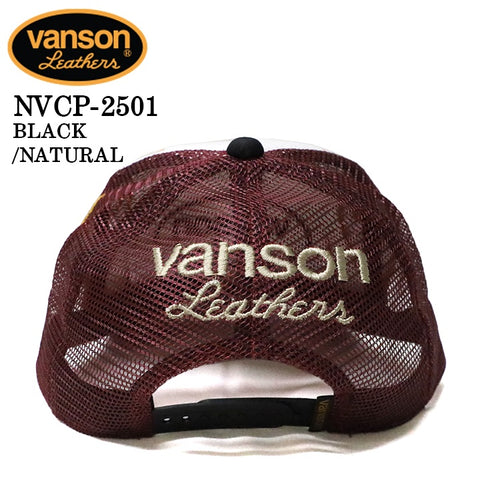 VANSON バンソン ツイルメッシュキャップ 帽子 nvcp-2501