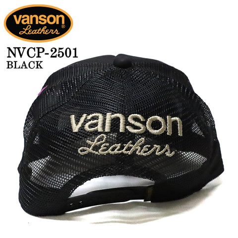 VANSON バンソン ツイルメッシュキャップ 帽子 nvcp-2501