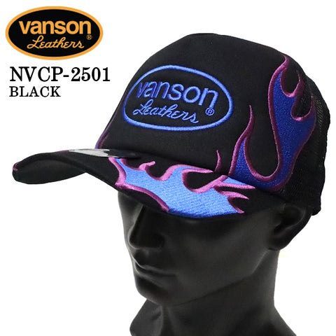 VANSON バンソン ツイルメッシュキャップ 帽子 nvcp-2501