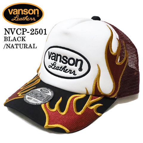 VANSON バンソン ツイルメッシュキャップ 帽子 nvcp-2501