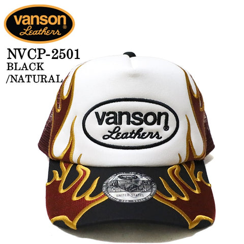 VANSON バンソン ツイルメッシュキャップ 帽子 nvcp-2501