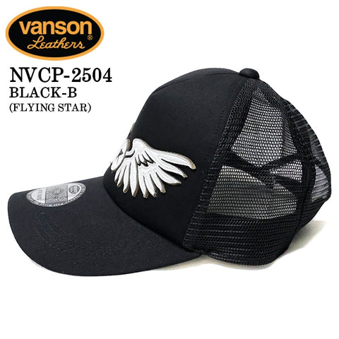 VANSON バンソン ツイルメッシュキャップ 帽子 nvcp-2504
