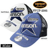 VANSON バンソン ツイルメッシュキャップ 帽子 nvcp-2505