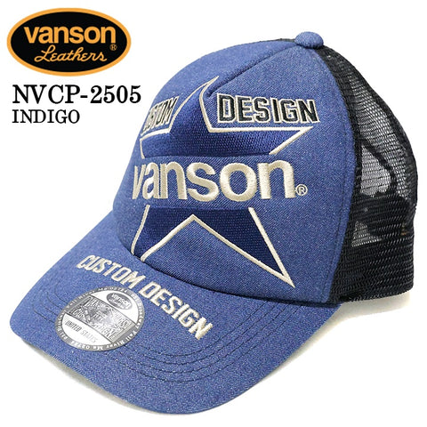 VANSON バンソン ツイルメッシュキャップ 帽子 nvcp-2505