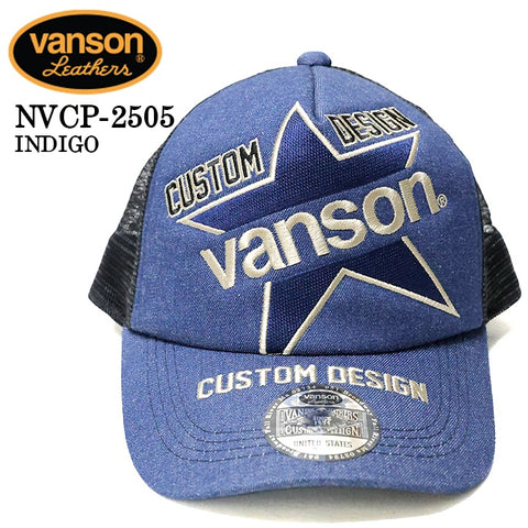 VANSON バンソン ツイルメッシュキャップ 帽子 nvcp-2505