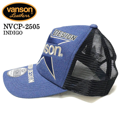 VANSON バンソン ツイルメッシュキャップ 帽子 nvcp-2505