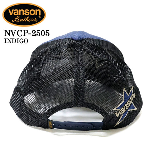 VANSON バンソン ツイルメッシュキャップ 帽子 nvcp-2505