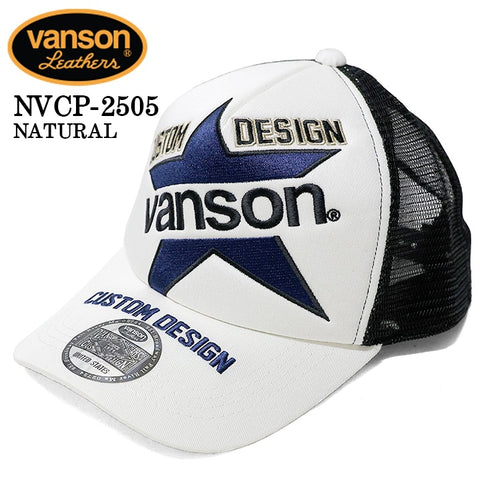 VANSON バンソン ツイルメッシュキャップ 帽子 nvcp-2505