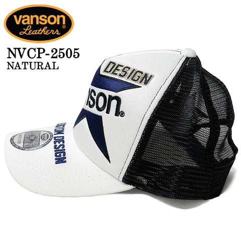 VANSON バンソン ツイルメッシュキャップ 帽子 nvcp-2505