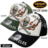 VANSON バンソン ツイルメッシュキャップ 帽子 nvcp-2506