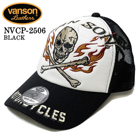VANSON バンソン ツイルメッシュキャップ 帽子 nvcp-2506