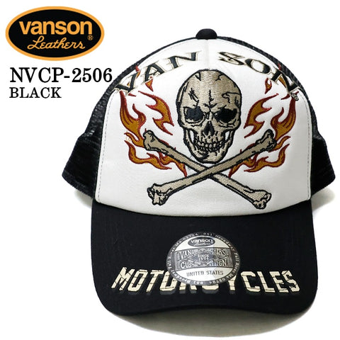VANSON バンソン ツイルメッシュキャップ 帽子 nvcp-2506
