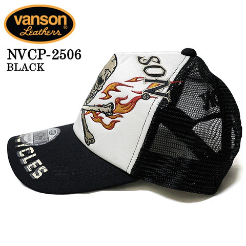 VANSON バンソン ツイルメッシュキャップ 帽子 nvcp-2506