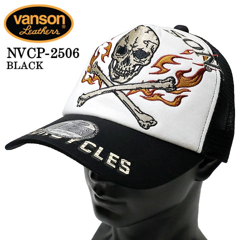 VANSON バンソン ツイルメッシュキャップ 帽子 nvcp-2506