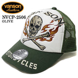 VANSON バンソン ツイルメッシュキャップ 帽子 nvcp-2506