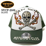 VANSON バンソン ツイルメッシュキャップ 帽子 nvcp-2506