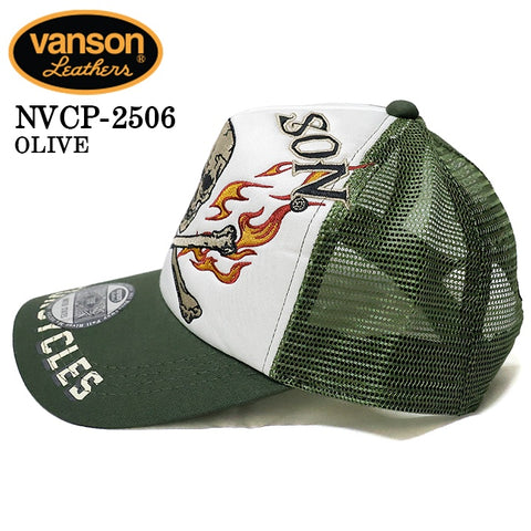 VANSON バンソン ツイルメッシュキャップ 帽子 nvcp-2506