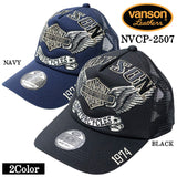VANSON バンソン ツイルメッシュキャップ 帽子 nvcp-2507