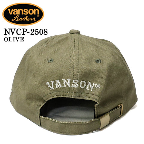 VANSON バンソン ウォッシュツイルキャップ 帽子 nvcp-2508