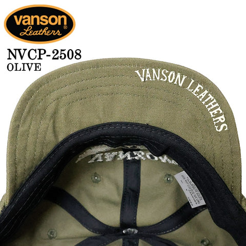 VANSON バンソン ウォッシュツイルキャップ 帽子 nvcp-2508