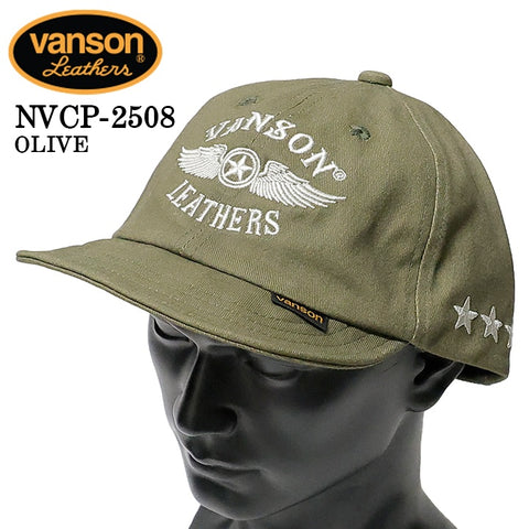 VANSON バンソン ウォッシュツイルキャップ 帽子 nvcp-2508