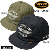 VANSON バンソン ウォッシュツイルキャップ 帽子 nvcp-2508
