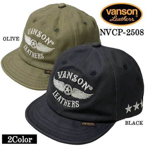 VANSON バンソン ウォッシュツイルキャップ 帽子 nvcp-2508