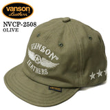 VANSON バンソン ウォッシュツイルキャップ 帽子 nvcp-2508