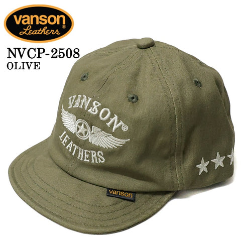 VANSON バンソン ウォッシュツイルキャップ 帽子 nvcp-2508