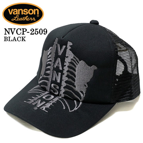 VANSON TWILL MESH CAP バンソン ツイル メッシュ キャップ 帽子 nvcp-2509