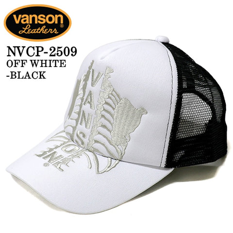 VANSON TWILL MESH CAP バンソン ツイル メッシュ キャップ 帽子 nvcp-2509