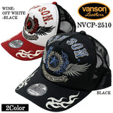 VANSON TWILL MESH CAP バンソン ツイル メッシュ キャップ 帽子 nvcp-2510