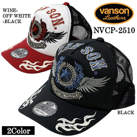 VANSON TWILL MESH CAP バンソン ツイル メッシュ キャップ 帽子 nvcp-2510